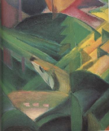 Franz Marc Details of The Monkey (mk34) oil painting picture